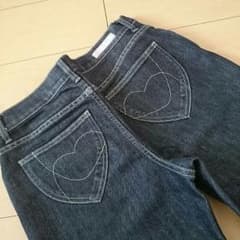 美品☆B-Three ブラック デニムパンツ☆36のサムネイル