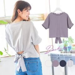 バックリボン付きブラウス(ストラップ)のサムネイル