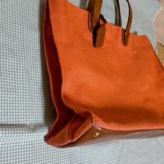 Kitamura　キタムラ　トートバッグ　オレンジのサムネイル