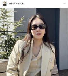 有原みゆ紀着用　COS×LINDAFARROW レクタングルアセテートサングラスのサムネイル