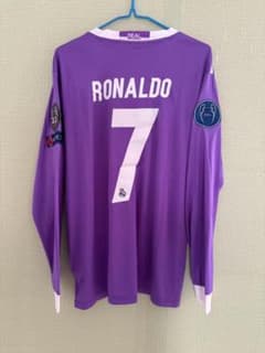 16/17 レアル・マドリード RONALDO 長袖 ユニフォーム 背番号7 - メルカリ
