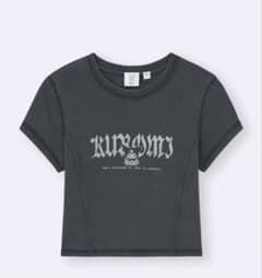 GU クロミ 半袖 リブTシャツ ダークグレー サンリオ レディースのサムネイル