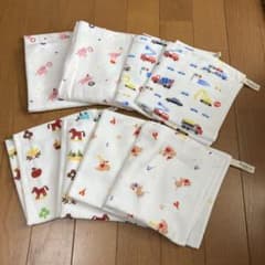 hiorie ガーゼハンカチ 8枚セット