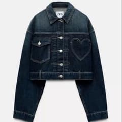 ZARA ハートデニムジャケット - メルカリ