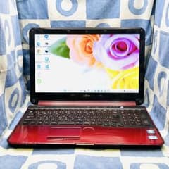 爆速SSD500&メモリ16✨i7☆貴重な赤PC♪ブルーレイ&カメラ！Win11
