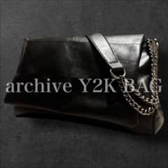 archive Y2K BAG Black チェーン ショルダー ロックフラップ - メルカリ
