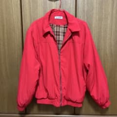 AUREN レッド ジップアップ ブルゾンのサムネイル