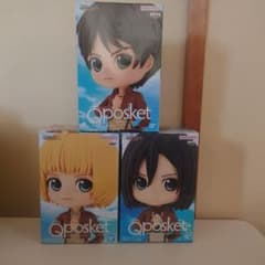 Qposket ミカサ・エレン・アルミン 3体セット