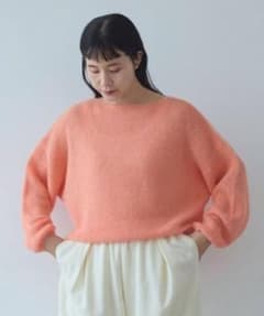 ベビーアルパカ 片畦編みプルオーバーのサムネイル