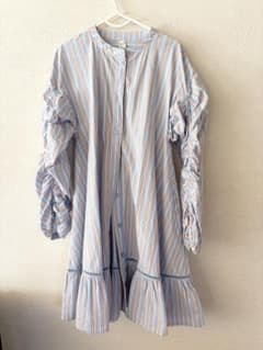 après les cours ストライプ ワンピース 130 美品のサムネイル