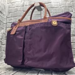 美品✨フェリージ ヘルメットバッグ ナイロン レザー 紫 A4◎ 9236/DS 美品✨フェリージ ヘルメットバッグ ナイロン レザー 紫 A4◎ 9236/DS