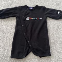 Champion ブラックロンパース 60-70のサムネイル