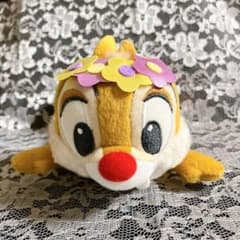 칩 & 데일 치비즈 플라워 티아라 봉제인형 잠 썰매