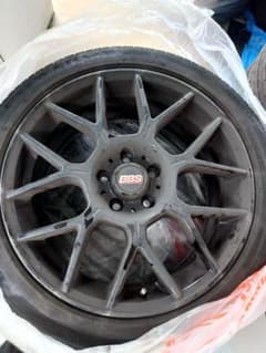 Morton様専用①BBS 18インチ ホイール ダークグレーのサムネイル
