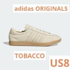 adidas TOBACCO クリームホワイト ガムソール US8 - メルカリ