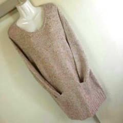 soaran様お取り置き＊4L＊ベージュ♡ラメ入ニットワンピのサムネイル