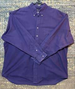 【希少】90s ラルフローレン BIG SHIRT ポニー刺繍 紫 XLのサムネイル