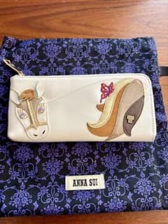 ANNA SUI 長財布 ホワイト 馬 猫 モチーフ ANNA SUI 長財布 ホワイト 馬 猫 モチーフ - メルカリ