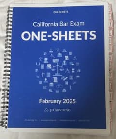 JD Advising CA Bar Exam ONE-SHEETS米国司法試験のサムネイル