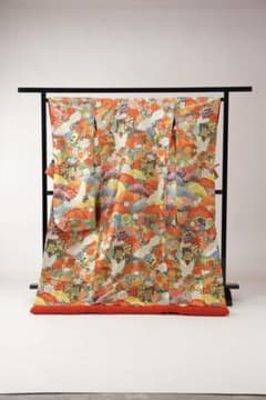 色打掛 豪華 鶴 御所車 牡丹 金糸 花嫁 - メルカリ