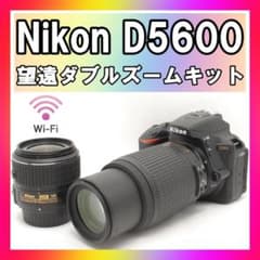 ☘️高画質✨自撮り楽々✨Wi-Fi搭載☘️Nikon D5600 望遠ダブル - メルカリ