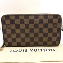 ルイヴィトン ジッピーオーガナイザー ダミエ エベヌ 長財布 ブラウン