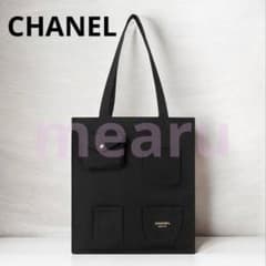CHANELノベルティ トートバッグ キャンバストート ブラック 海外限定品