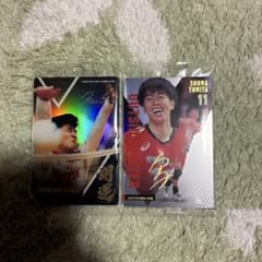 男子バレー 川合俊一 冨田翔馬 ウエハース カード サイン入り - メルカリ