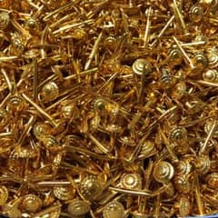 割りピン 大長 ２５㍉ ゴールド 花柄 国産品 ２５個売りのサムネイル
