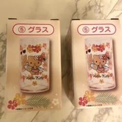 ハローキティ当たりくじ　日焼けキティ　グラス　2つセットのサムネイル