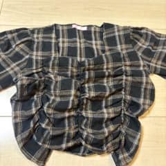 W♥C チェック柄長袖トップスのサムネイル