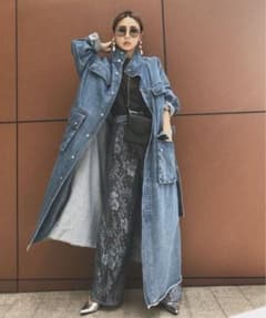 ameri vintage デニムロングコートのサムネイル
