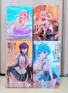 최신 프라이즈 미소녀 피규어 라라 건사수 이타미 타카미네 씨 이누즈카 히로 아키라 4마리 세트