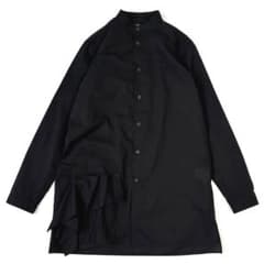 Y's ワイズ スタンドカラーブラウス ロングシャツ