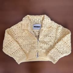 【最終値下げ】NKNIT crochet KNIT zip cardiganのサムネイル