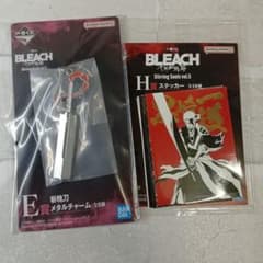 一番くじ BLEACH E賞メタルチャーム H賞ステッカー　黒崎一護　斬月のサムネイル