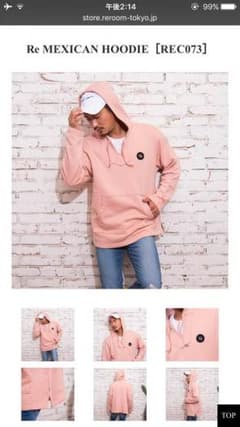 re:room MEXICAN HOODIE pinkのサムネイル