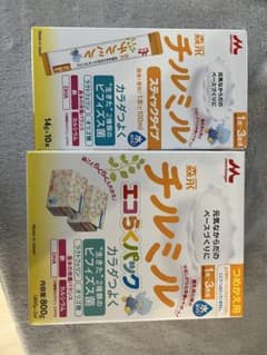 森永チルミル　エコらくパック　スティックタイプ　フォローミルクのサムネイル