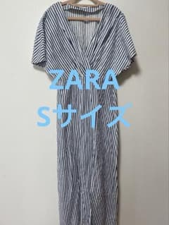 ZARA ストライプ シャツ ロングワンピース Sサイズのサムネイル