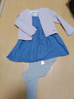 120　3枚セット　ワンピース　上着　レギンスのサムネイル
