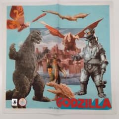 ゴジラ ヴィンテージ ハンカチ 昭和レトロ GODZILLA 東宝 モスラ