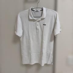 FILA フィラ ポロシャツ ホワイト　Ｌサイズのサムネイル