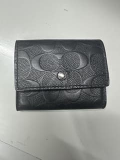 COACH シグネチャー コインケース ブラックのサムネイル