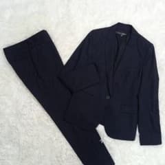 【美品】INDIVI V.A.I. 高級 シルク混 スーツ セット ストライプ 美品】INDIVI V.A.I. シルク混 パンツスーツ シャドーストライプ