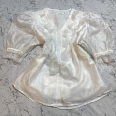 姫ロリ　パフスリーブ　贅沢フリルブラウス　coquette グランジのサムネイル