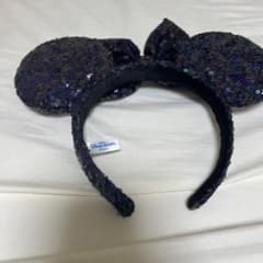 ディズニー スパンコール カチューシャ ブルーブラックのサムネイル