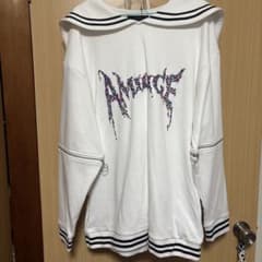 Amilige セーラー襟 スウェット ホワイト - メルカリ