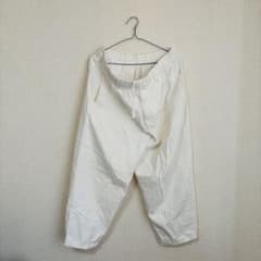 GUホワイト ワイドパンツ ゴムウエストのサムネイル