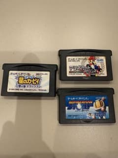 GBA ソフト 3本セット カービィ マリオカート ボンバーマン 動作確認済みのサムネイル