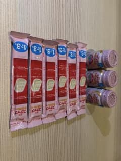 明治ステップらくらくキューブ数量6袋　らくらくミルク3缶はのサムネイル